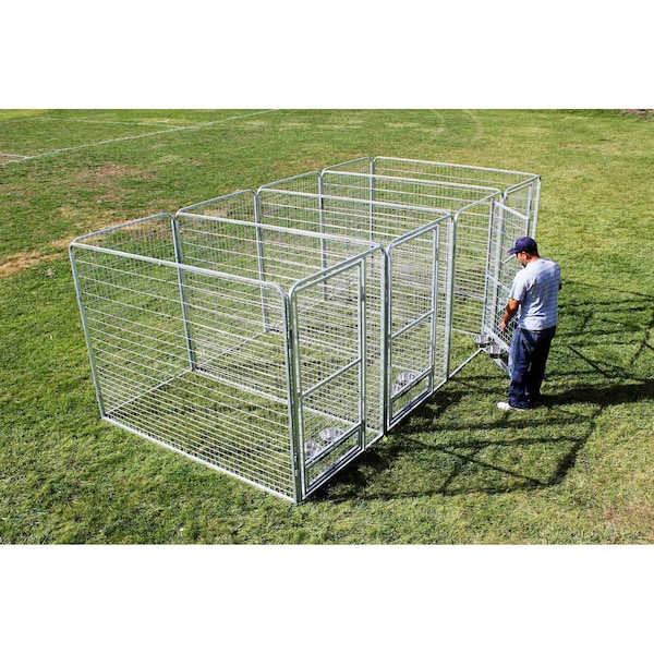 K9 Kennel Store 4' X 6' Multiple Pro Full Stall Dog Kennel x4 MPR4X6FSX4 - main